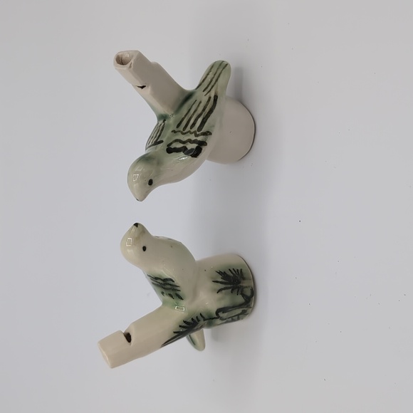 Source Unknown Other - Porcelain/Ceramic Bird Whistles (x2)